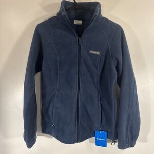 Columbia Women's Blue Fleece Jacket Size Small New with Tags Full Zip